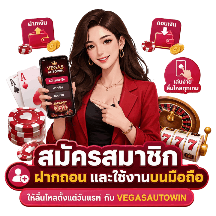 สมัครสมาชิก ฝากถอน และใช้งานบนมือถือ
